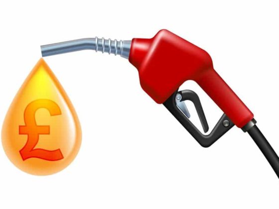 A fuel pump drops oil with a pound sign in it